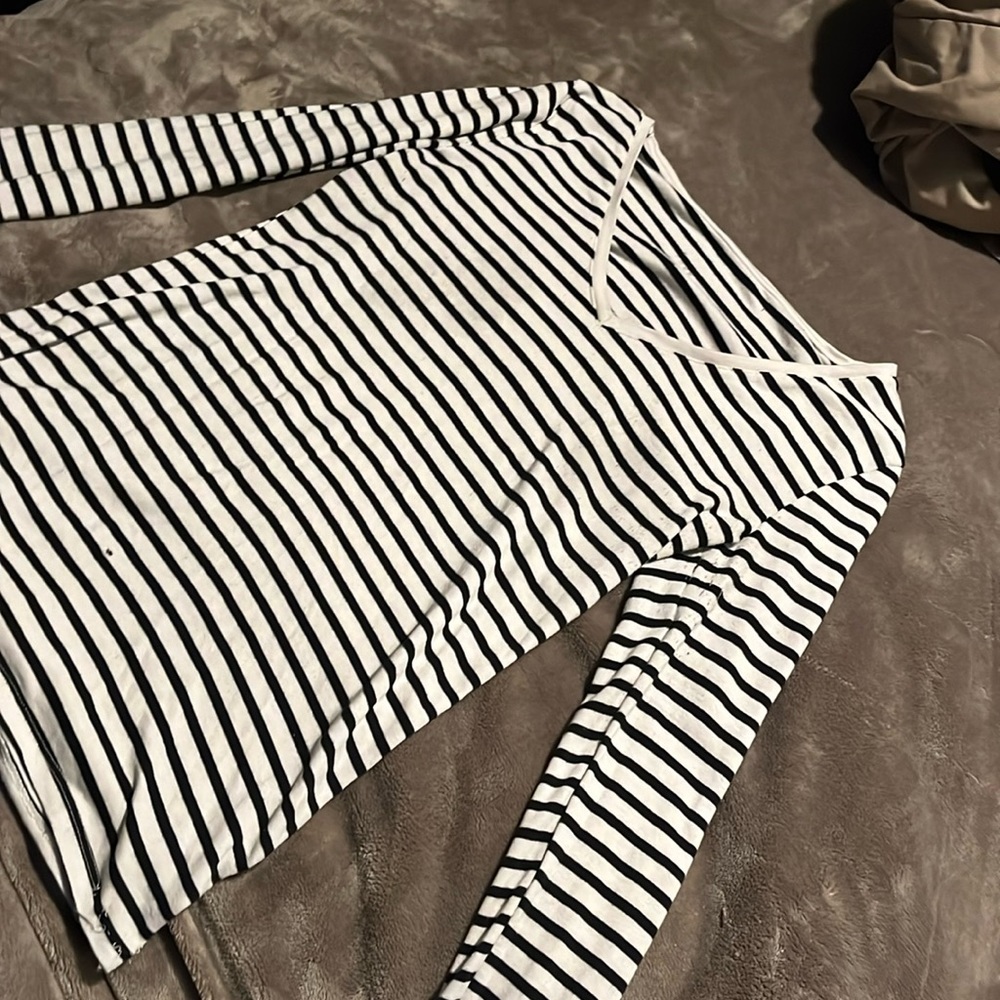 Long- sleeve striped shirt